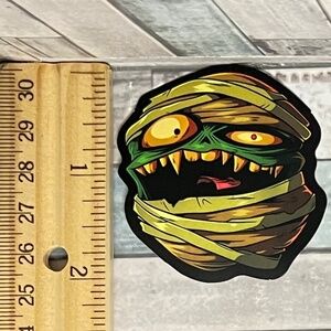 🌀10/$10🌀 Dark Neon Skull Horror Reusable Waterproof Vinyl Sticker Decal